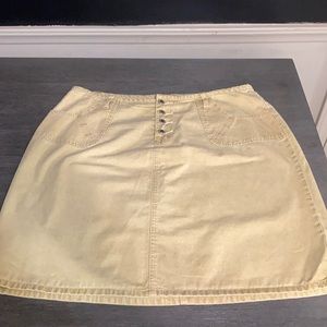 Yellow mustard denim skirt Carolina Blues Plus